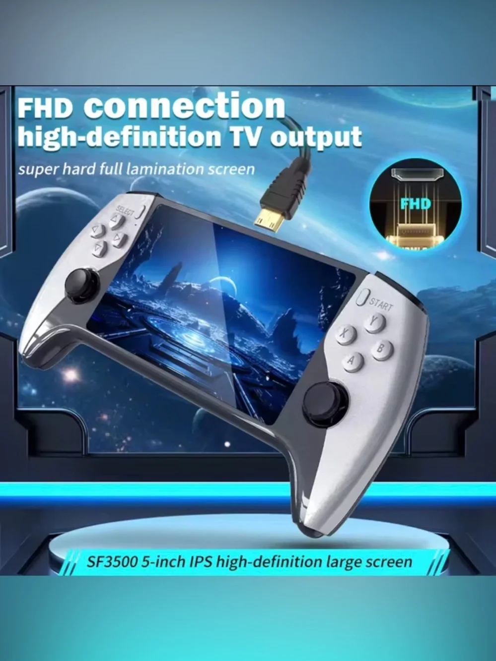 Portable Gaming Console - SF3500- 20,000 Games. NIB